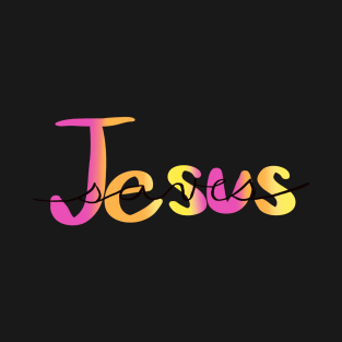 Jesus Saves Multicolor T-Shirt