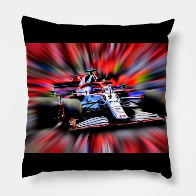 Raikkonen F1 Pillow by DeVerviers