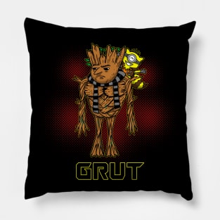 Funny Cute Superhero Villain Mashup Cartoon Pillow