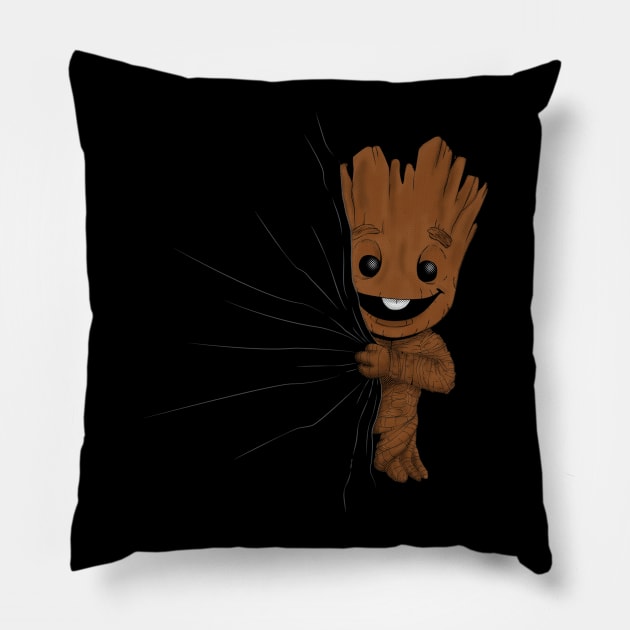 Hidden Groot ! Pillow by Melroune