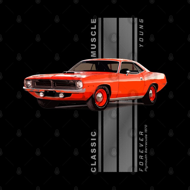 Plymouth Barracuda Classic American Muscle Cars Vintage by Jose Luiz Filho