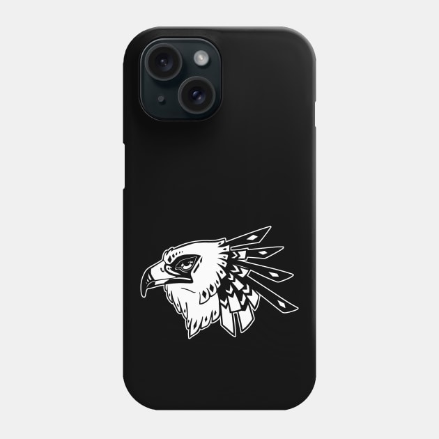 Secretary bird - wht Phone Case by Psychonautic