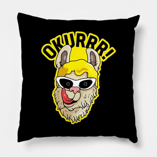 OKURRR Cardi-B Llama Pillow by santelmoclothing