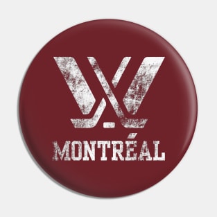 Distressed montreal PWHL Pin