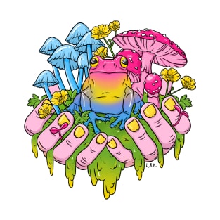 Pansexual Frog Fungi Handful T-Shirt