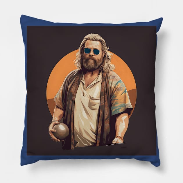 Fat Thor Dude Pillow by Grassroots Green