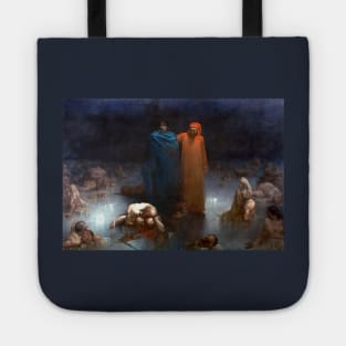 Dante and Virgil in the Ninth Circle of Hell - Gustave Dore Tote