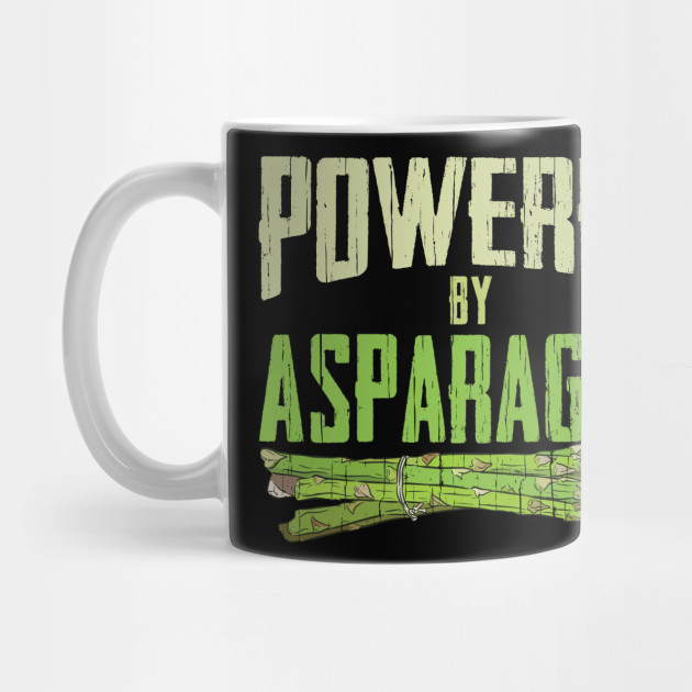 Powered By Asparagus Gift for Vegans and Vegetarians