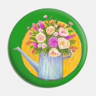 Spring Watering Can Pin