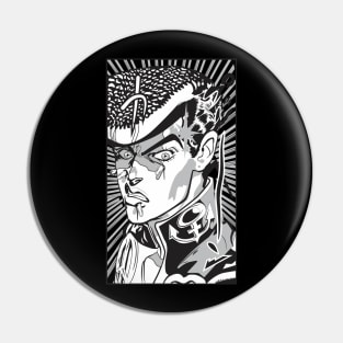 Josuke JJBA Anime Fanart Pin