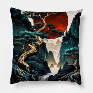 Japan art tree Komorebi Pillow