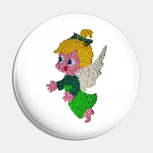 Christmas Popcorn Angel Pin