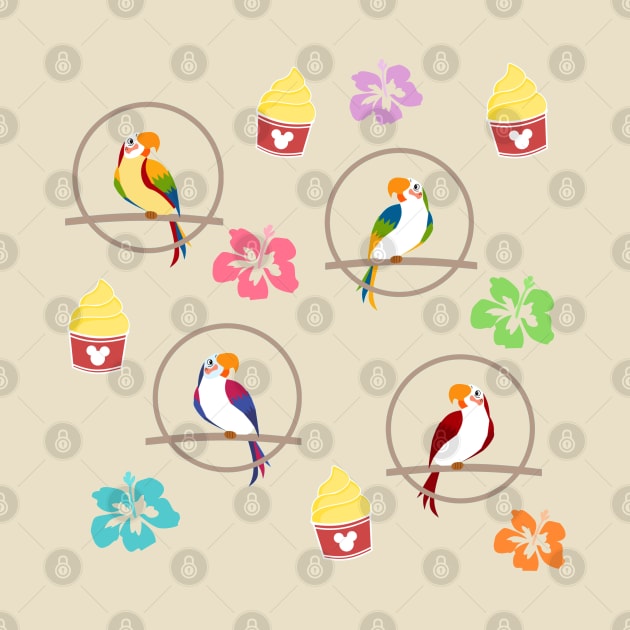 Tiki Room Pattern by Mint-Rose