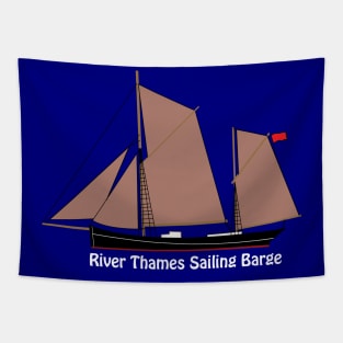 River Thames Sailing Barge Tapestry