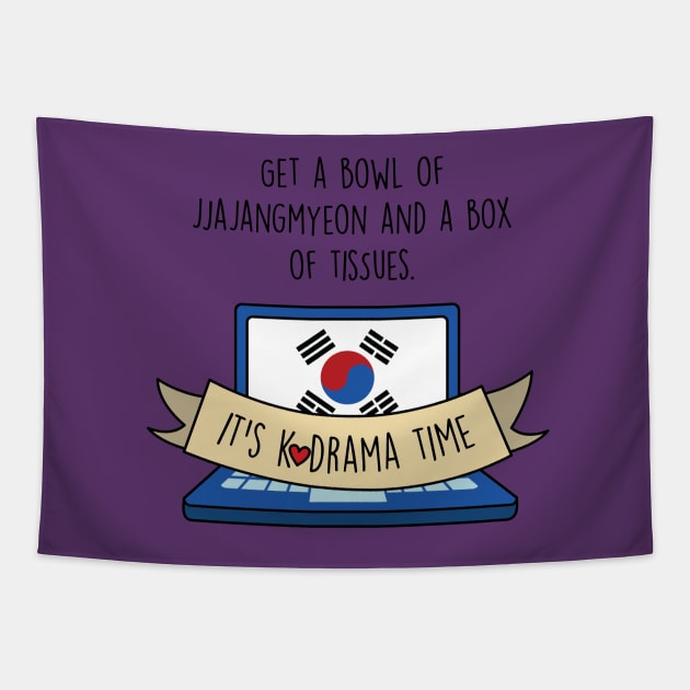 It's K-Drama time Tapestry by Betsy Luntao
