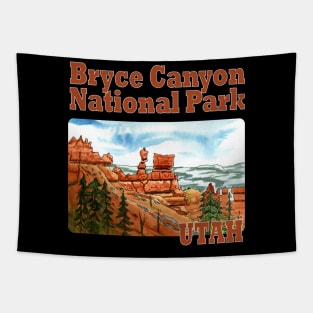 Bryce Canyon National Park, Utah Watercolor Tapestry