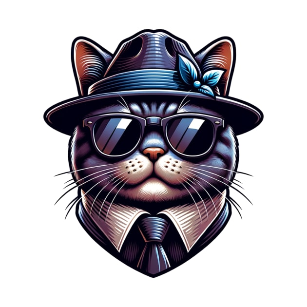 Gangster Cat by PopularDesigns