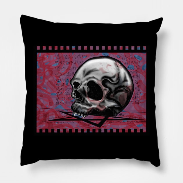 Arcane Ritual Vampire Skull Pillow by LockeNLore