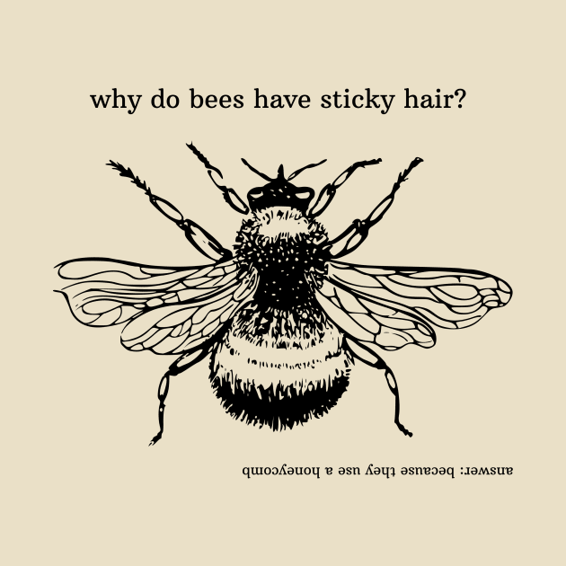 why do bees have sticky hair? by shoreamy