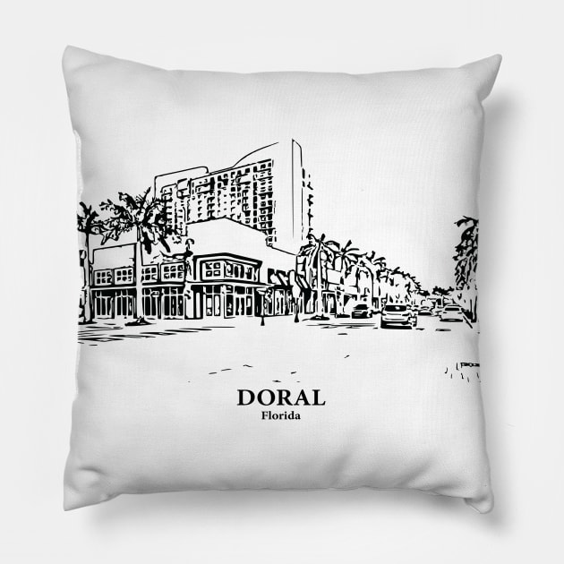 Doral - Florida Pillow by Lakeric