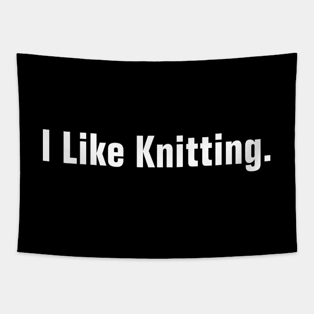 I Like Knitting Tapestry by SpHu24