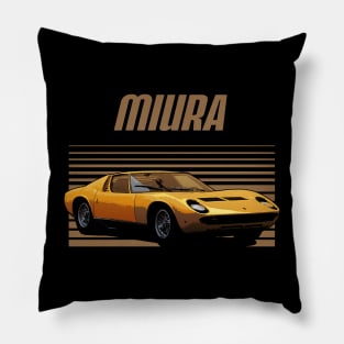 Lamborghini Miura 1966 Awesome Automobile Pillow