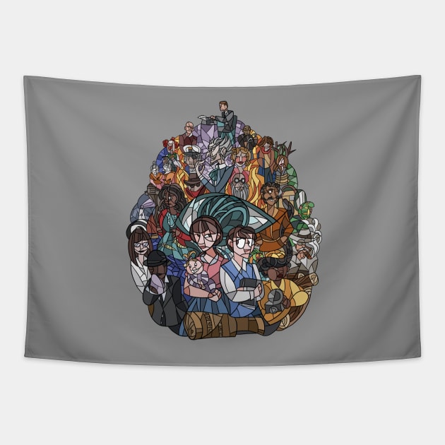 The world is quiet here Tapestry by caeboa