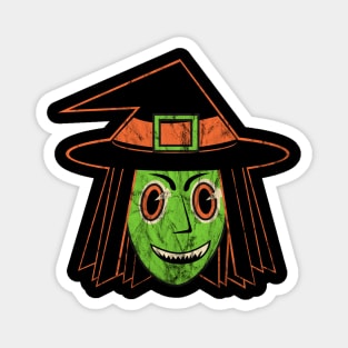 Vintage Halloween Witch Magnet