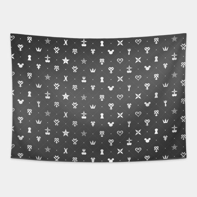 Kingdom Hearts Pattern Ver 1 Tapestry by MeMinch