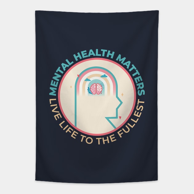 mental health matters Tapestry by R. Creatics