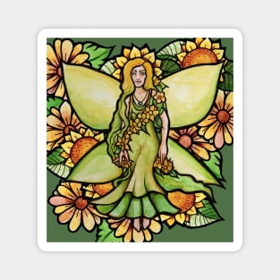 Green Fairy Garden Magnet