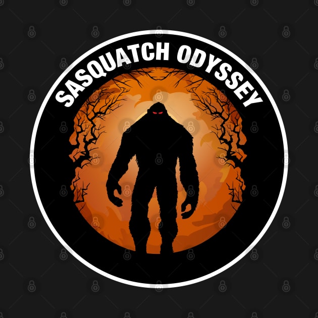 Sasquatch Odyssey Podcast - Original Logo w/ White Boarder by Paranormal World Productions Studio