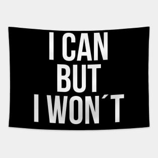 I can but I wont Tapestry