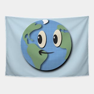 Retro Earth Tapestry