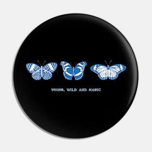 three butterfly Pin