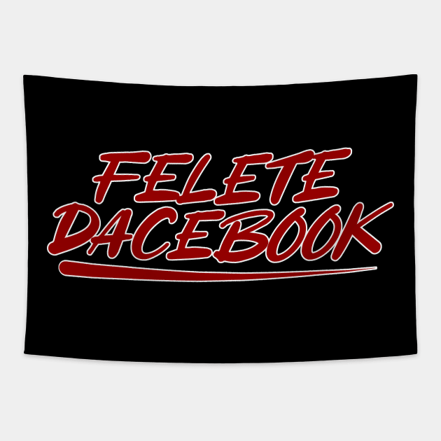 Felete Dacebook Tapestry by Husky's Art Emporium