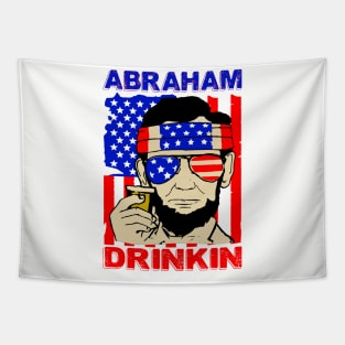 Abraham Drinkin..independence day celebrate Tapestry