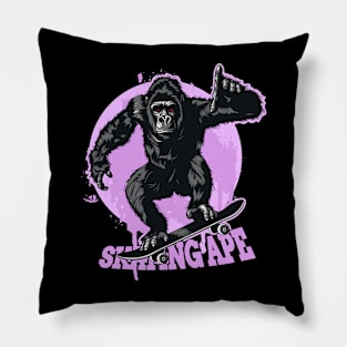 Ape Skating 92002 Pillow