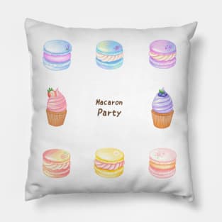 Pastel Macaron Party❤️ Pillow