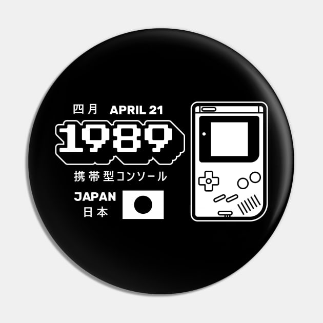 GBOY Classic Handheld Pin by Azafran