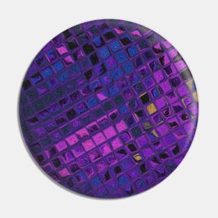 Purple lilac blue geometric decorative pattern Pin