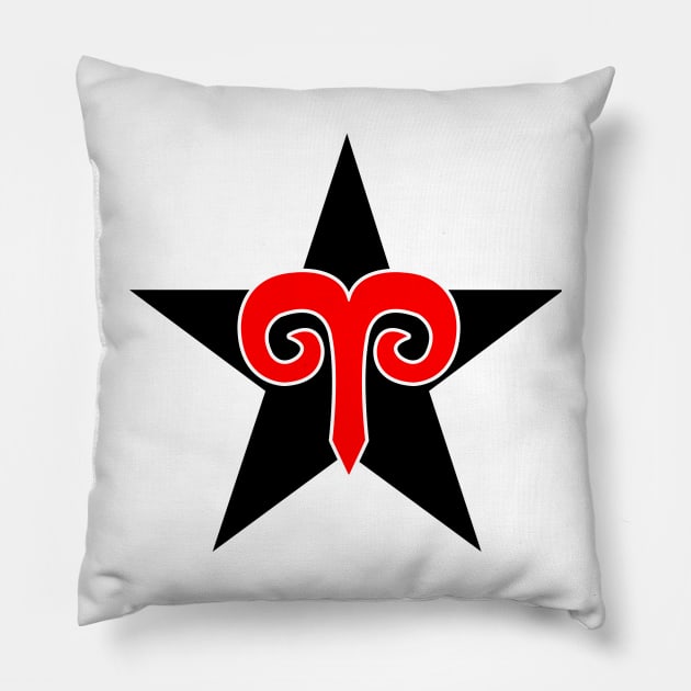 Aries Pillow by OrneryDevilDesign