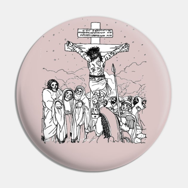 Lord Jesus Christ Crusified crucifix Pin by My_Tight_Pants