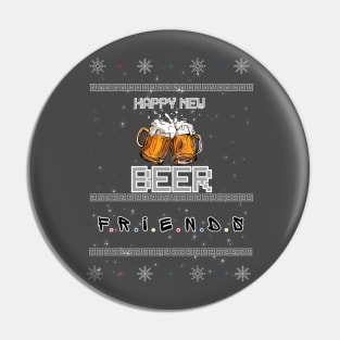 Happy New beer Pin