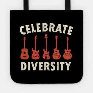 Celebrate Diversity Guitar Player Music Guitarist Tote
