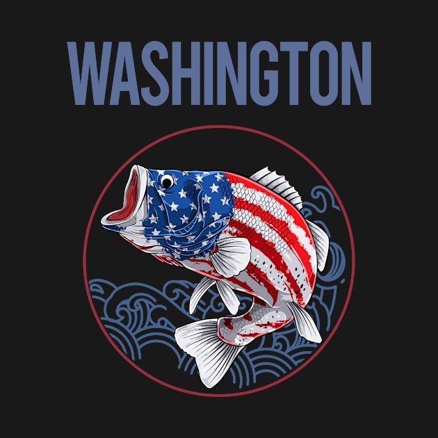 USA Flag Fish Washington by rosenbaumquinton52