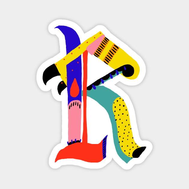 R Letter Magnet by ezrawsmith