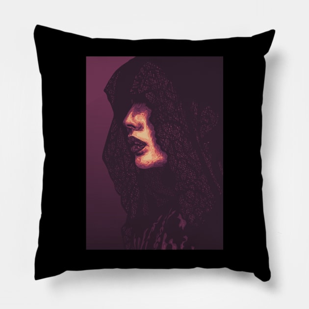 sad dark Pillow by cryptoartdesign