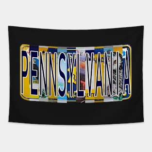 Pennsylvania License Plates Tapestry