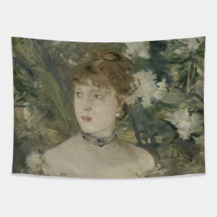 Young Girl in a Ball Gown by Berthe Morisot Tapestry